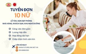 Tuyển lễ tân dọn dẹp nhà hàng, khách sạn 6/3