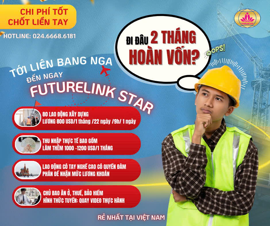 Đơn xklđ Nga - Đơn xây dựng