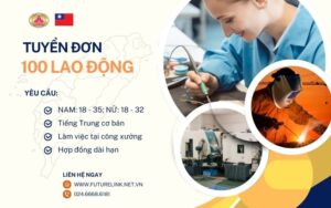 Tuyển 100 lao động đi Đài Loan