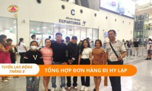 Tổng hợp các đơn hàng đi Hy Lạp - Tháng 8.2025