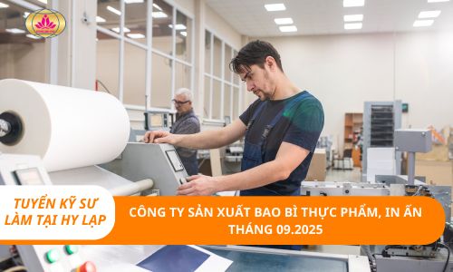 Tuyển kỹ sư làm việc tại công ty sản xuất bao bì thực phẩm, in ấn, tại Hy Lạp