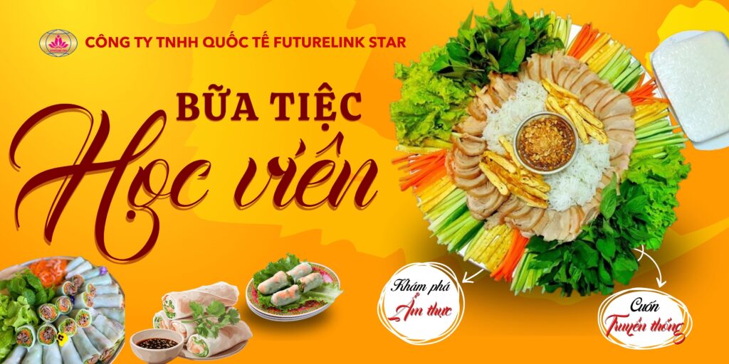 Mâm cuốn được học viên chuẩn bị một cách chu đáo
