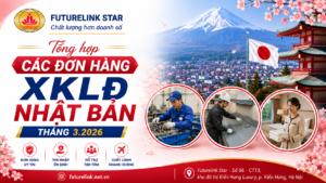 Tổng hợp các đơn hàng XKLĐ Nhật Bản - Tháng 3 năm 2026
