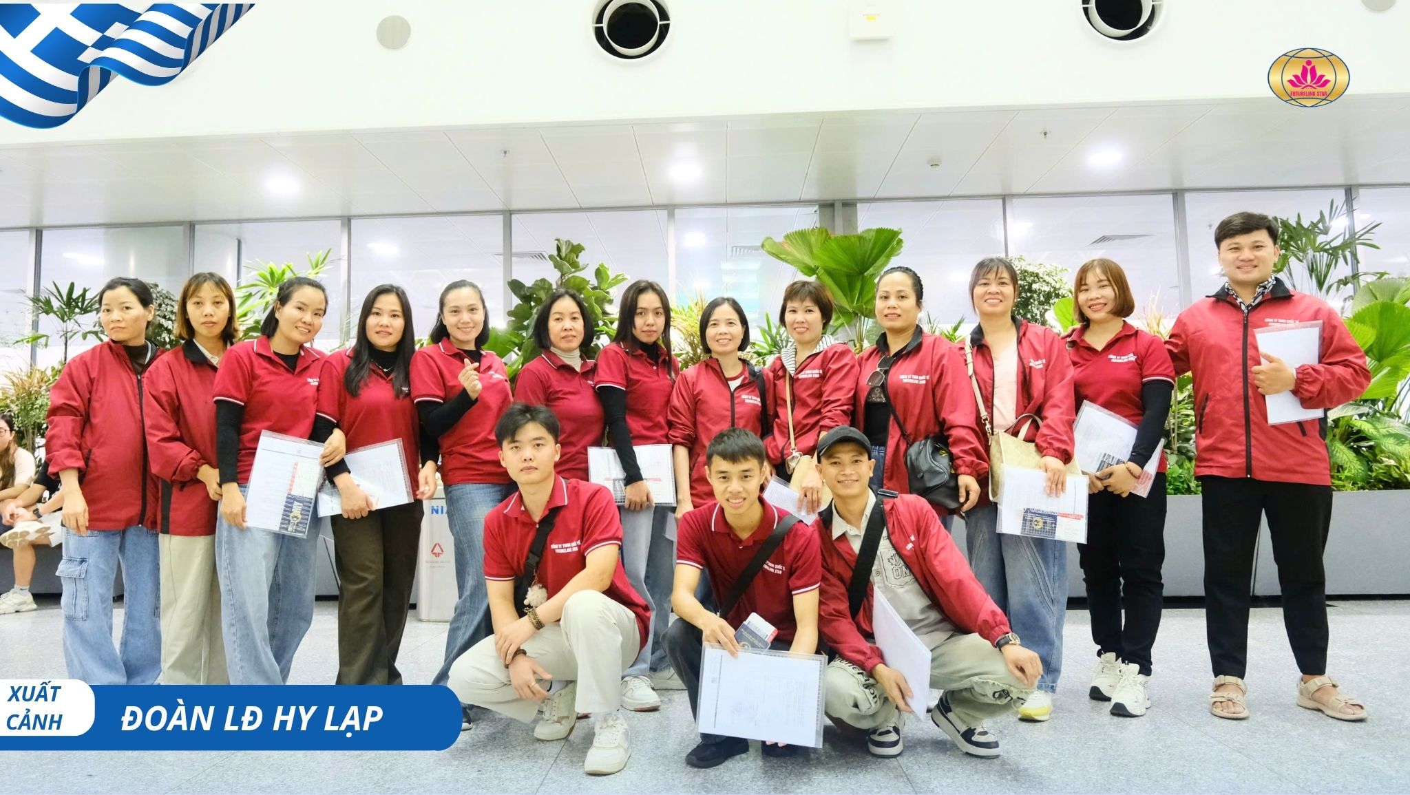 Tiễn đoàn 26 lao động sang làm việc tại Hy Lạp