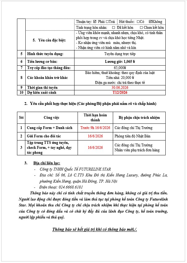 tuyển 5 bạn nữ làm việc tại công ty nhựa - Gifu Nhật Bản - Tháng 6.2026