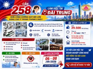 Futurelink star tuyển dụng 258 lao động Nữ làm việc tại công ty Thượng Ngân - Đài Trung