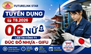 Tuyển 06 TTS làm việc tại công ty đúc đồ nhựa - Gifu Nhật Bản
